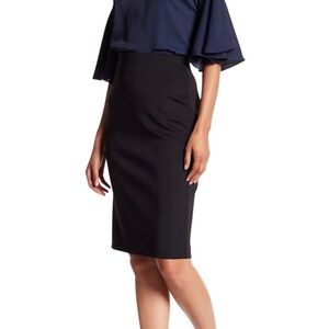 Catherine Malandrino Black Pencil Skirt with Back Zipper